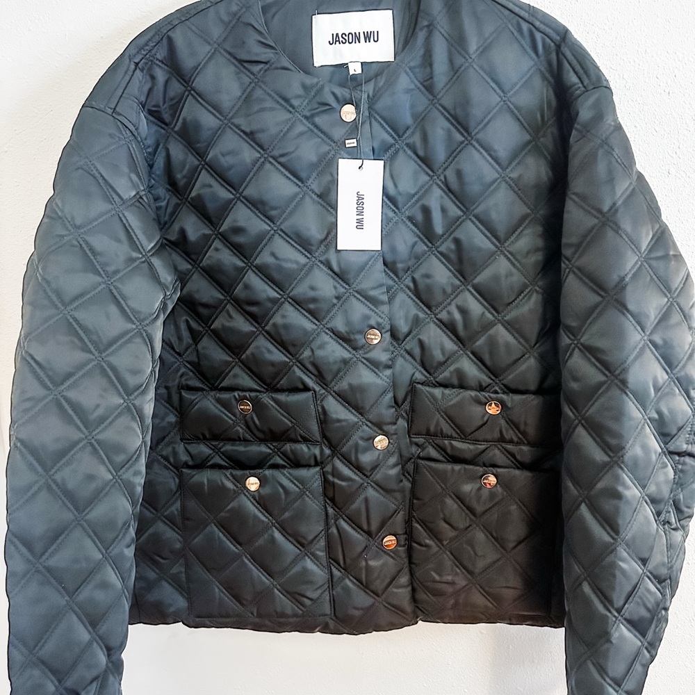 Jason Wu NWT Dark Quilted Puffer Jacket